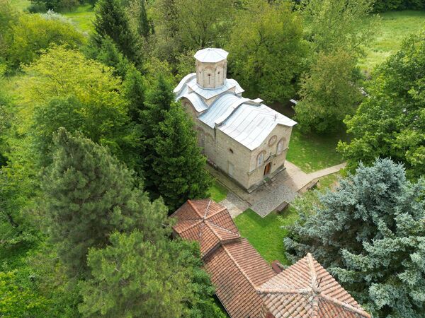 View of the church from above