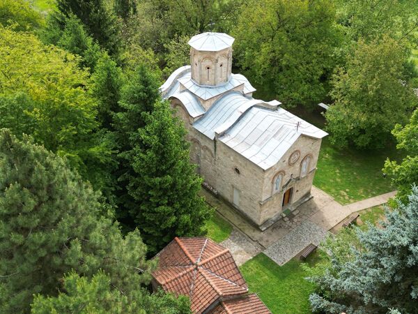 View of the church from above