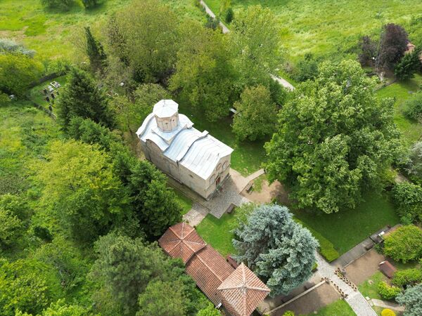 View of the church from above