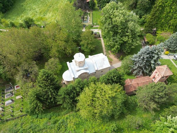 View of the church from above