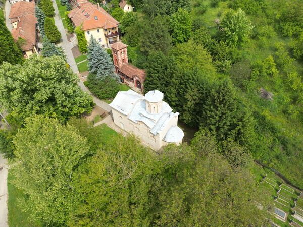 View of the church from above