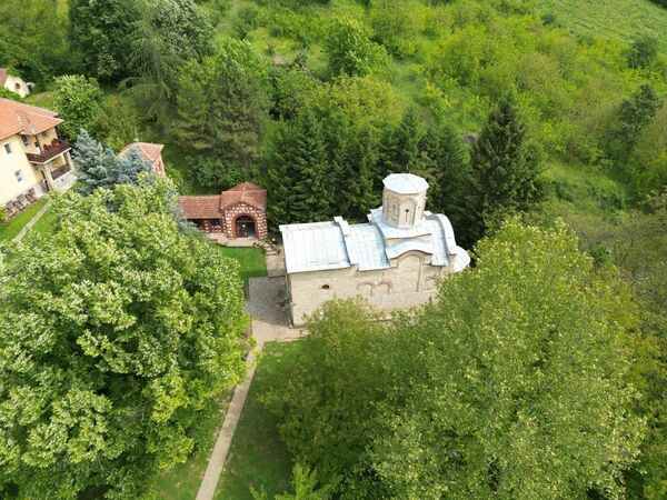 View of the church from above