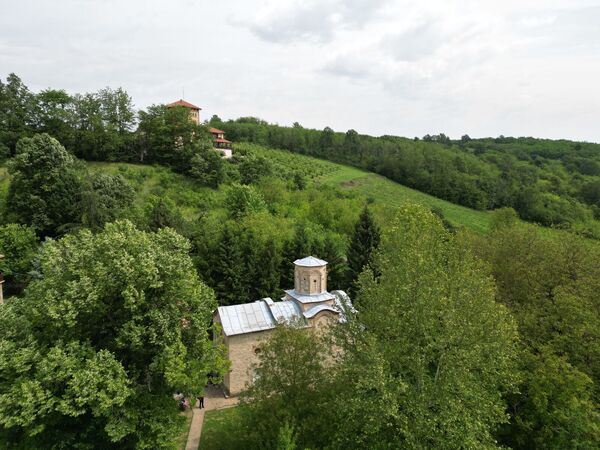 View of the church from above