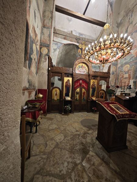 View of the newer iconostasis