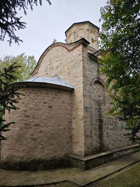 Northeast side of the church