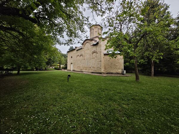 Southeast side of the church