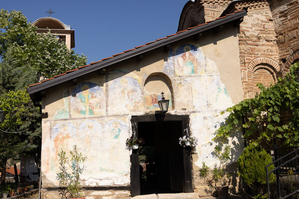 Painting of the eastern facade of the porch