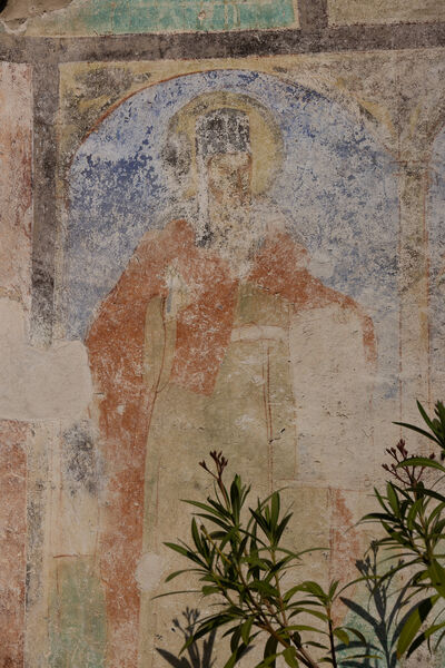 Painting of the eastern facade of the porch