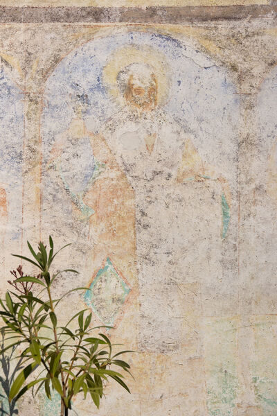 Painting of the eastern facade of the porch