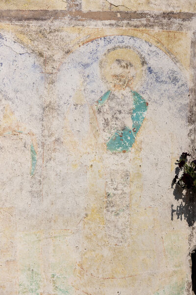 Painting of the eastern facade of the porch