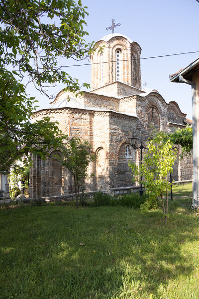 Northeast side of the church