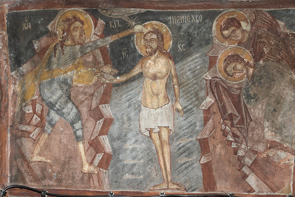 Baptism of Christ, detail