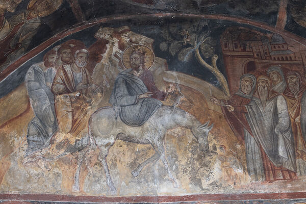 Entry into Jerusalem, detail