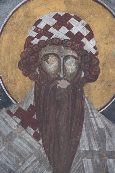 St. Cyril of Alexandria in a medallion, detail