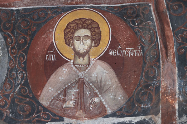 St. Theodore Stratilates in a medallion