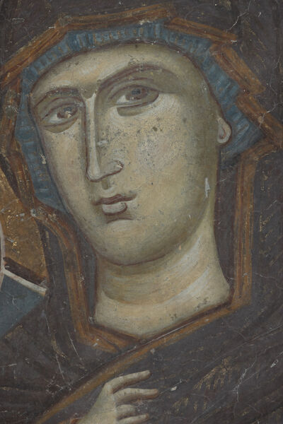Virgin Mary with Christ of Eleusa, detail