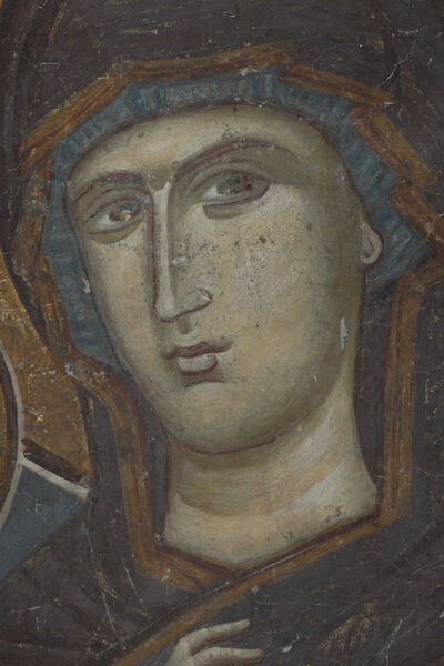 Virgin Mary with Christ of Eleusa, detail