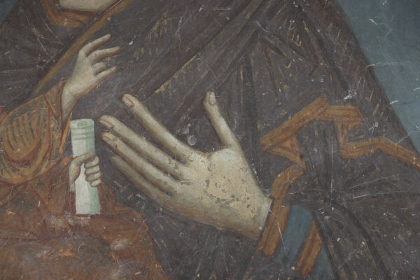 Virgin Mary with Christ of Eleusa, detail