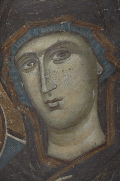 Virgin Mary with Christ of Eleusa, detail