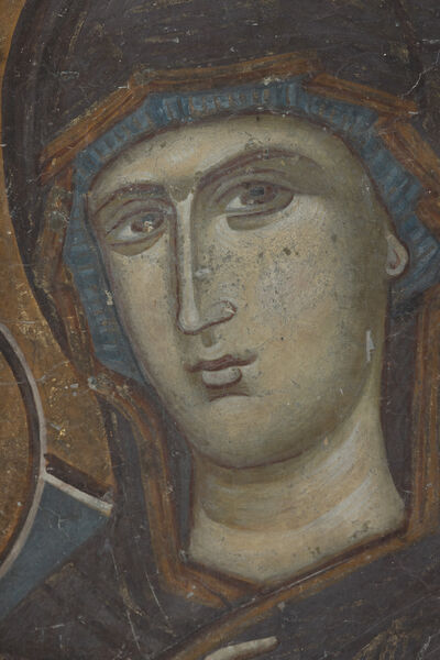 Virgin Mary with Christ of Eleusa, detail