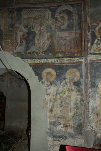 Communion of the Apostles and Service of the Liturgy, detail