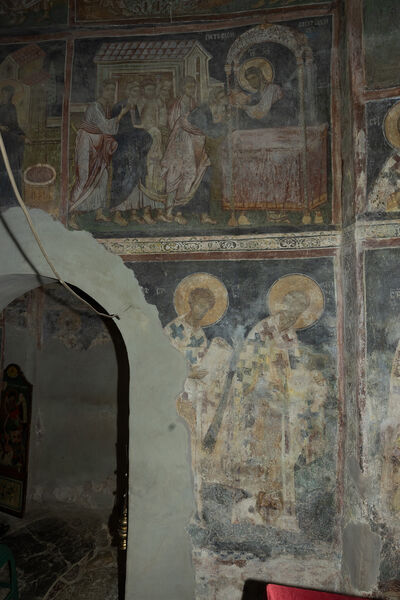Communion of the Apostles and Service of the Liturgy, detail