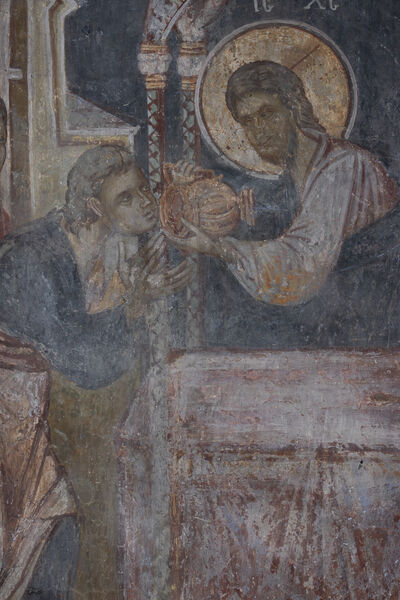 Communion of the Apostles, detail