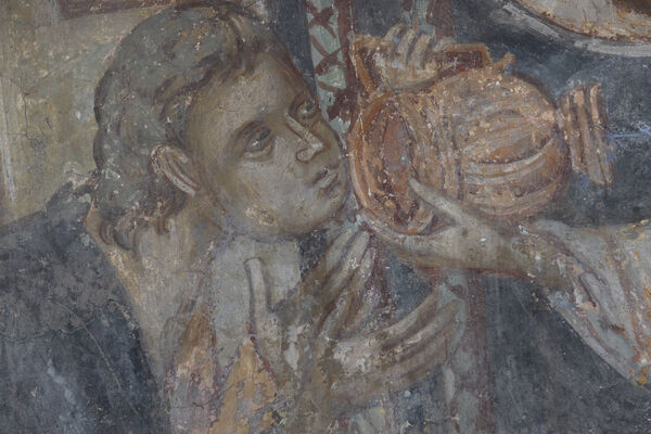 Communion of the Apostles, detail