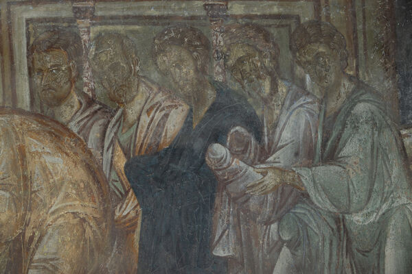 Communion of the Apostles, detail