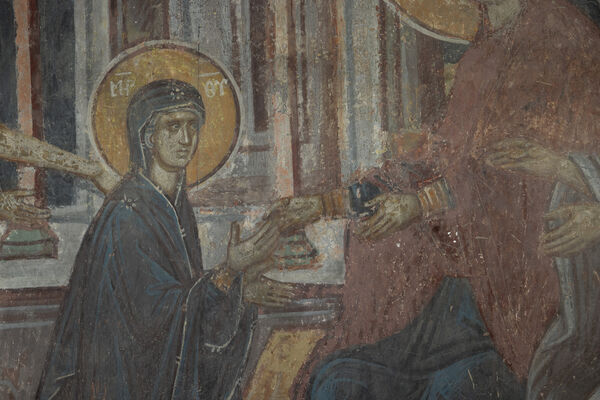 First Steps of the Virgin Mary, detail