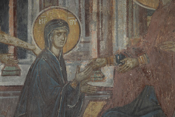 First Steps of the Virgin Mary, detail