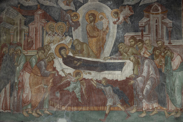 Dormition of the Virgin Mary, detail