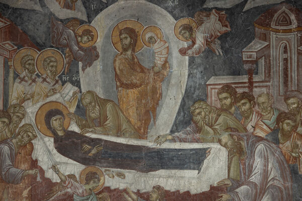 Dormition of the Virgin Mary, detail