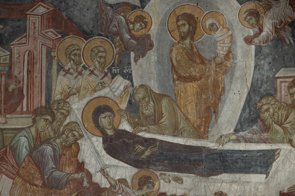 Dormition of the Virgin Mary, detail