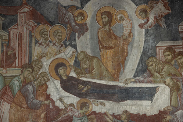 Dormition of the Virgin Mary, detail