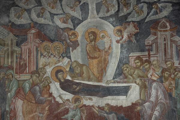 Dormition of the Virgin Mary, detail