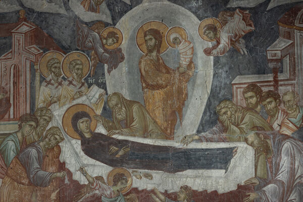 Dormition of the Virgin Mary, detail