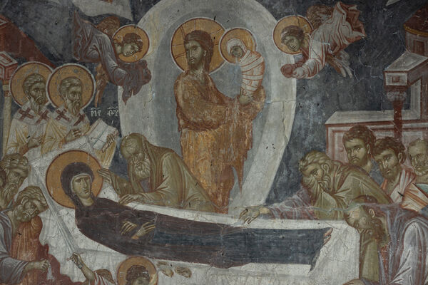 Dormition of the Virgin Mary, detail