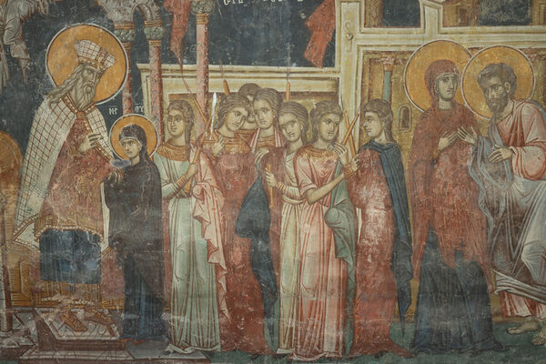 Presentation of Virgin Mary, detail