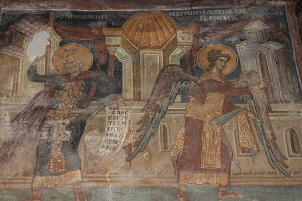 Annunciation, detail
