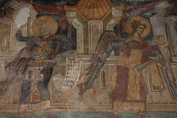 Annunciation, detail