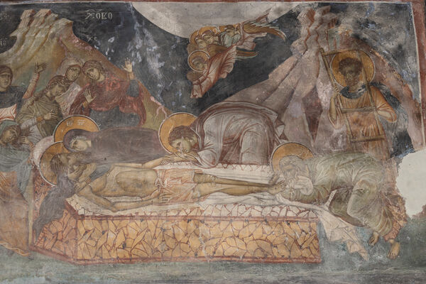 Lamentation of Christ, detail