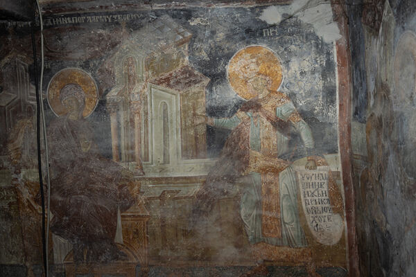 Annunciation, detail
