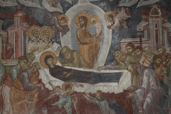 Dormition of the Virgin Mary, detail