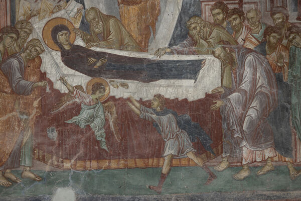 Dormition of the Virgin Mary, detail