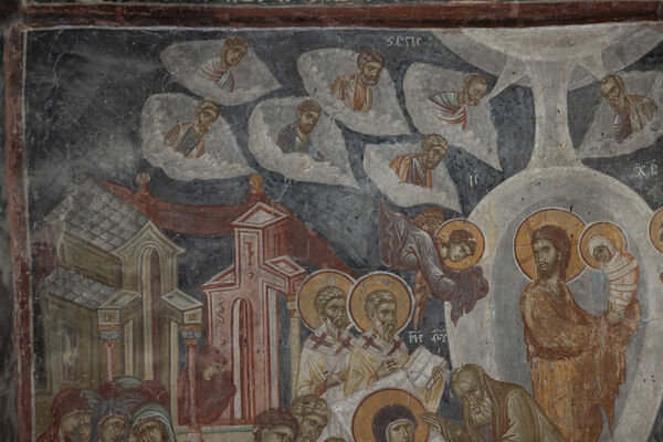 Dormition of the Virgin Mary, detail