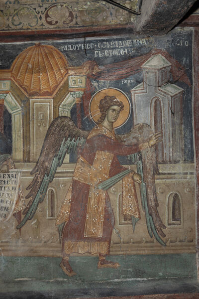 Annunciation, detail
