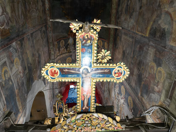Painting of the central part of the altar area