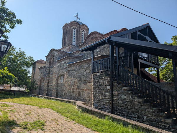 Northwest side of the church