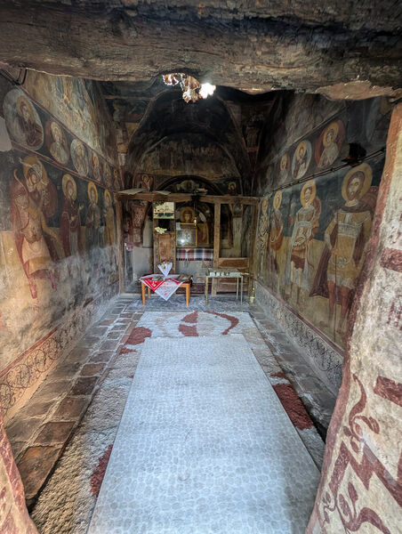 View of the interior of the chapel